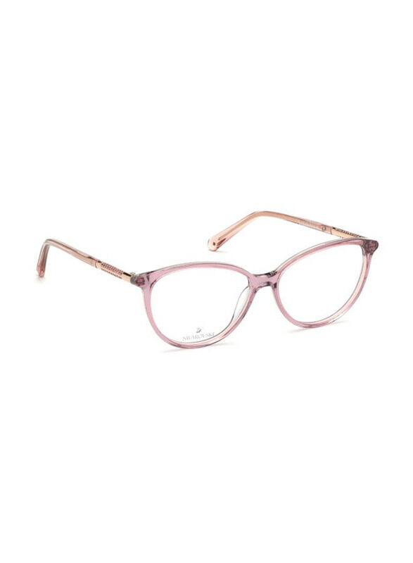 

Swarovski Full Rim Round Pink Frames for Women, SK5385 074, 54/14/140