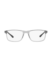 Emporio Armani Full-Rim Rectangle Grey Frame for Men, EA3098 5029, 53/18/140