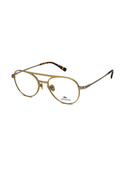 Lacoste Full-Rim Round Gold Eyeglass Frames Unisex, Transparent Lens, L2274E 714, 53/19/145