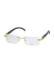 Porta Romana Half-Rim Rectangle Black/Gold Frame Unisex, 1953 100WB, 56/18/135