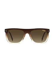 Carrera Full-Rim Pilot Brown Shaded Beige Sunglasses for Men, Brown Gradient Lens, CA267/S 0MY56HA, 56/18/150