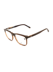 Lacoste Full-Rim Rectangular Brown Sunglasses for Men, Transparent Lens, L2849 210, 54/17/145