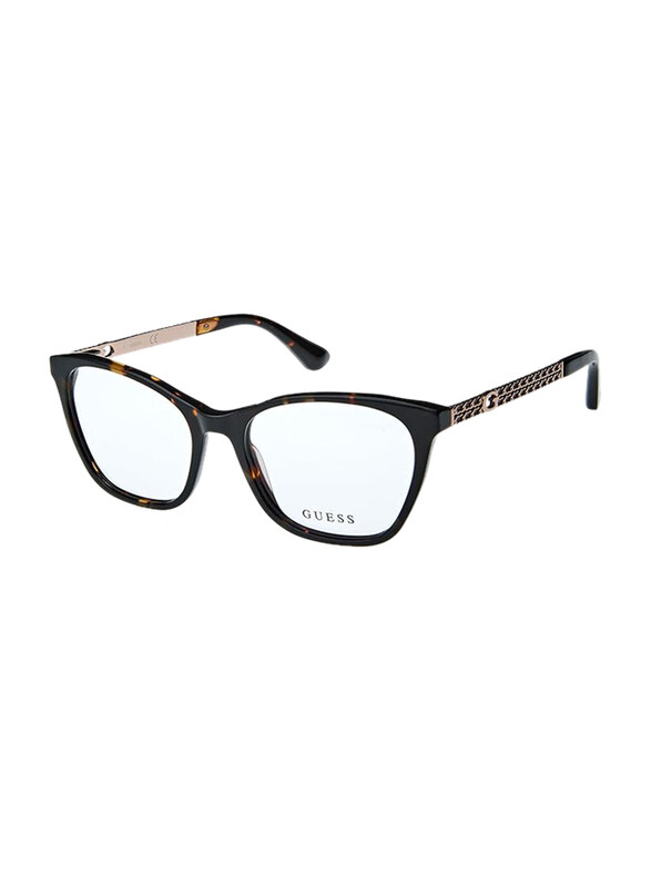 

Guess Full-Rim Cat Eye Dark Havana Frames for Women, GU2882 052, 53/17/140