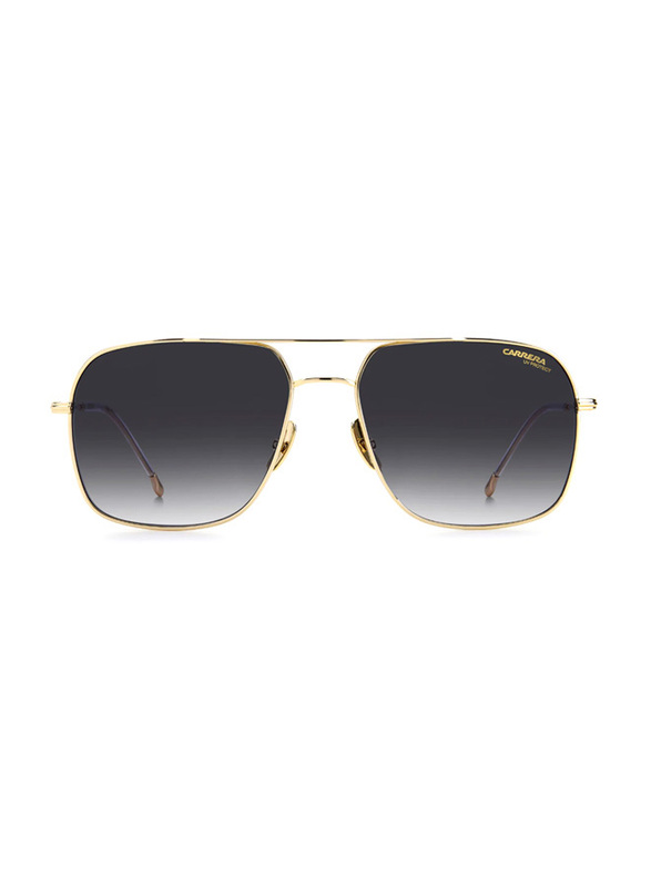 Carrera Full-Rim Navigator Gold Sunglasses for Men, Grey Lens, CA247/S 2F7589O, 58/17/140
