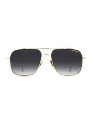 Carrera Full-Rim Navigator Gold Sunglasses for Men, Grey Lens, CA247/S 2F7589O, 58/17/140