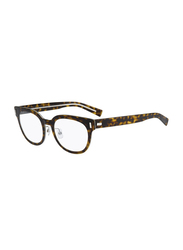 Dior Homme Blacktie Full-Rim Rectangular Havana Brown Eyeglass Frame for Men, Blacktie 2.0E AND, 50/20/150