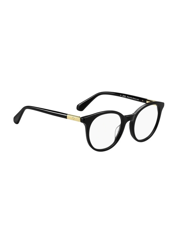 Kate Spade Full-Rim Oval Black Frames for Women, JOSHANN 8074919, 49/20/140