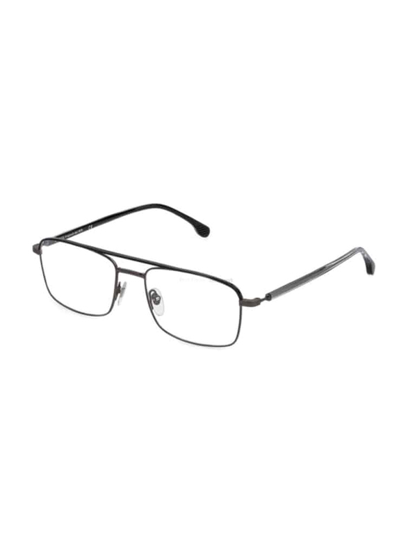 Lozza Full-Rim Rectangular Grey Eyewear For Men, VL2386 560627, 56/18/145