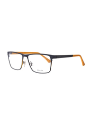 Police Full-Rim Square Black/Yellow Frames for Men, VPL958M 08GE