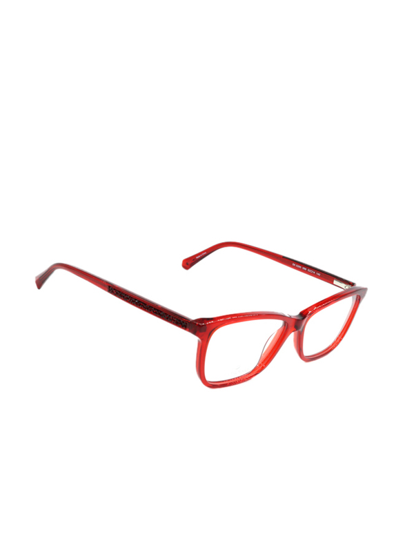Swarovski Full-Rim Rectangle Shiny Red Frames for Women, SK5265 066, 52/14/140