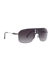 Carrera Full-Rim Navigator Ruthenium Sunglasses for Men, Dark Grey Lens, CARRERA1043/S 204363 DTY 9O, 65/12/140