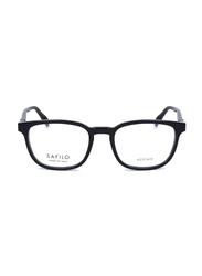 Safilo Full-Rim Square Black Frames for Men, 03 807, 50/19/145