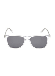 Mont Blanc Full-Rim Rectangular Crystal Sunglasses for Men, Grey Lens, MB0174S-003, 54/17/145