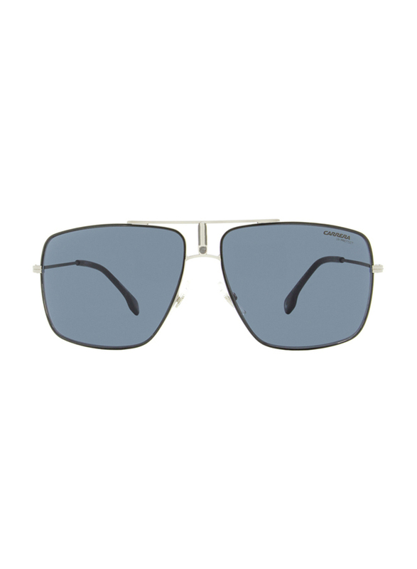 Carrera Full Rim Rectangular Black Sunglasses for Men, Grey Lens, 1006/S 0TI7 IR, 60/14/150