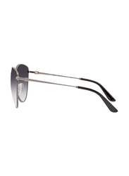 Guess Full-Rim Cat Eye Gunmetal Sunglasses for Women, Smoke Gradient Lens, GU7746 08B, 66/14/135