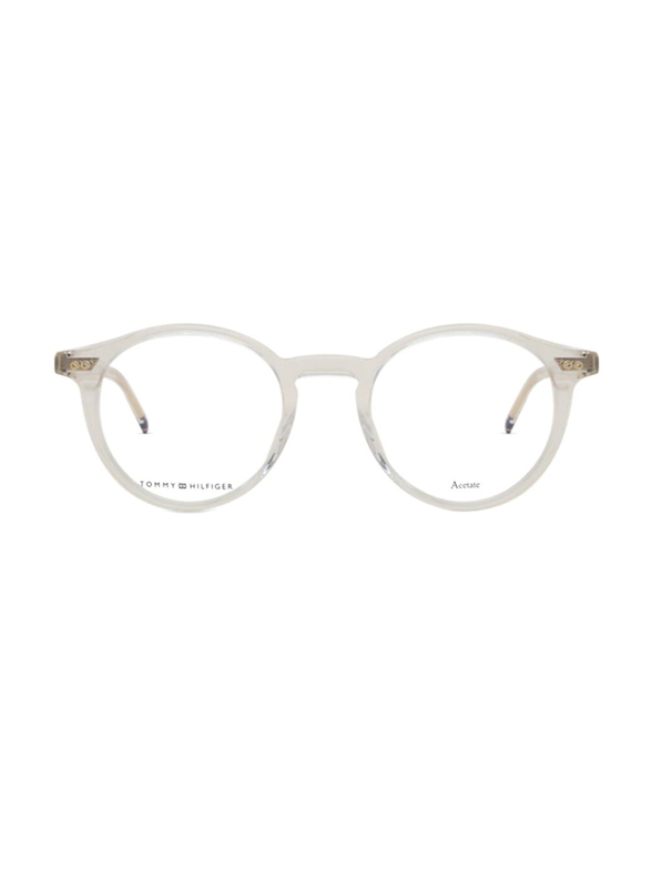 Tommy Hilfiger Full-Rim Oval Clear Eyeglass Frames For Men, Mirrored Clear Lens, TH 1813 0900 00, 49/21/150