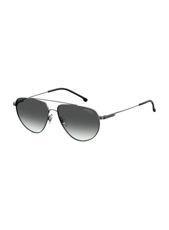 Carrera Full-Rim Pilot Dark Ruthenium Sunglasses Unisex, Grey Gradient Lens, 2014T/S 0KJ1 9O, 56/14/135
