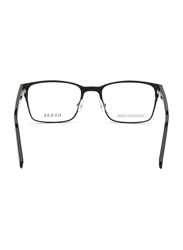 Guess Full-Rim Square Matte Black Frames for Men, GU1994 002