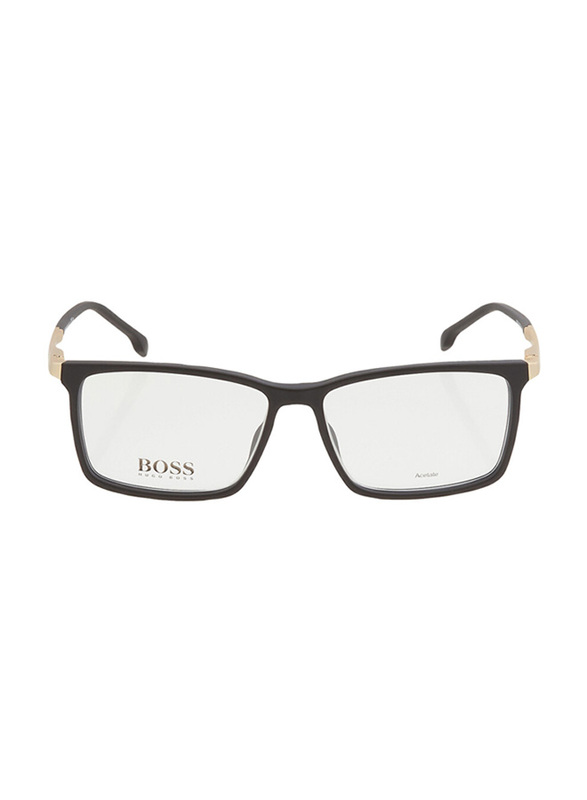 Hugo Boss Full-Rim Square Black/Gold Frame for Men, BO1251/IT 0003 00, 58/15/145