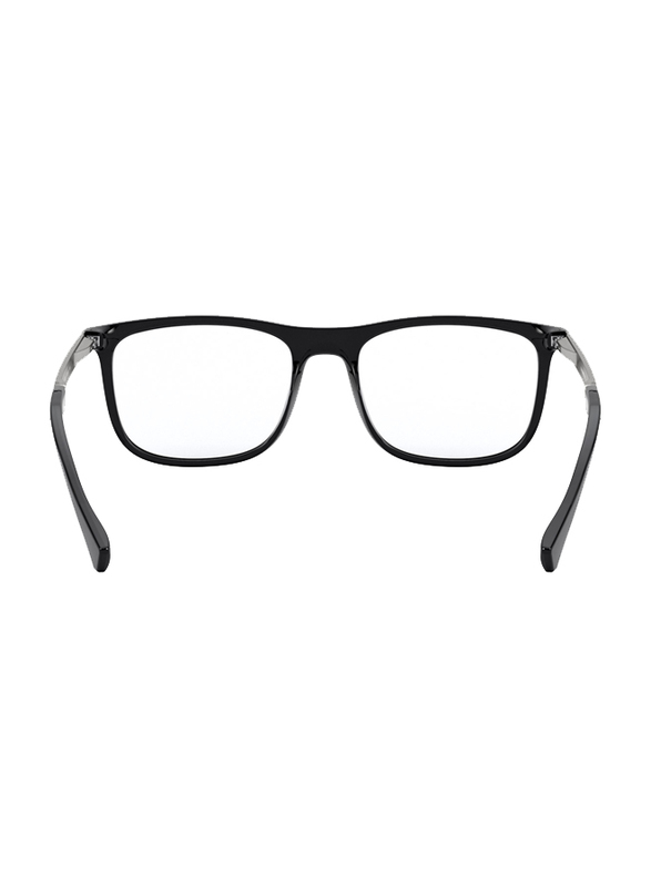 Emporio Armani Full-Rim Square Shiny Black Frame for Men, EA3170 5001, 55/18/145