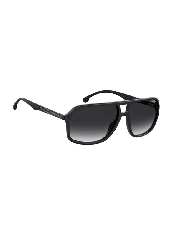 Carrera Full-Rim Navigator Black Sunglasses for Men, Grey Gradient Lens, 8035/S 0807 9O, 61/14/145