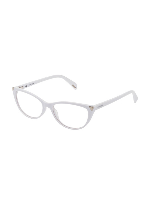 Police Full-Rim Cat Eye White Frame for Women, VPL928 550847, 55/16/140