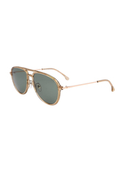 Lozza Full-Rim Aviator Gold Sunglasses for Men, Grey Lens, SL4209M 5807T1, 58/18/145