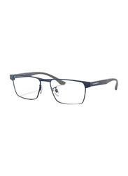 Emporio Armani Full-Rim Rectangle Matte Blue Frame for Men, EA1124 3250, 55/18/145