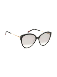 Missoni Polarized Full-Rim Cat Eye Black Sunglasses For Women, Grey Lens, MIS 0004/S 0807 9O
