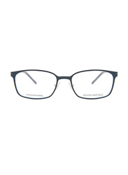 Banana Republic Full-Rim Rectangle Blue Eyewear Frames For Men, Mirrored Clear Lens, JACEN 0DTY 00