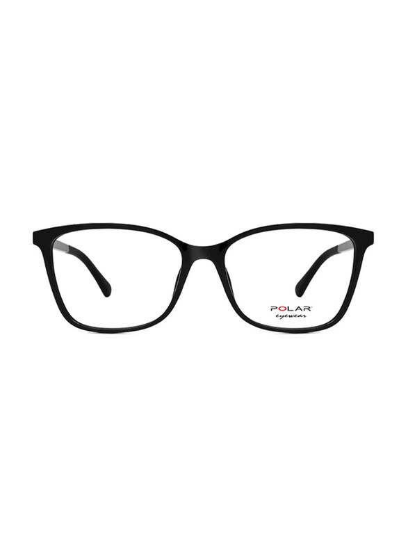 

Polar Full-Rim Cat Eye Shiny Black Clip On Frame Unisex, Smoke Lens, 488 77, 54/16/145