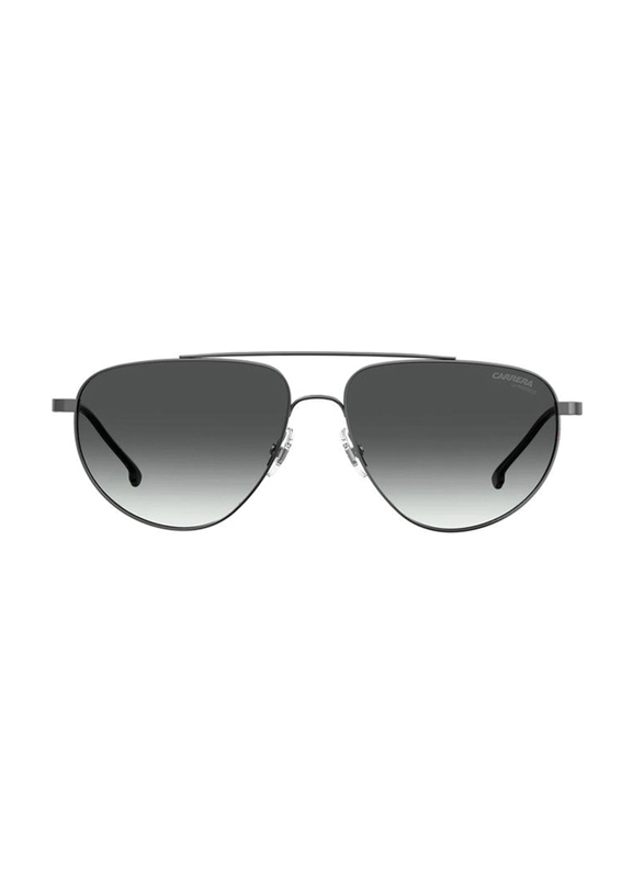 Carrera Full-Rim Pilot Dark Ruthenium Sunglasses Unisex, Grey Gradient Lens, 2014T/S 0KJ1 9O, 56/14/135