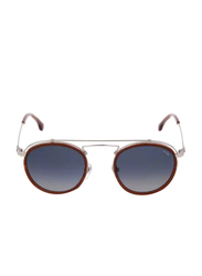 Lozza Full-Rim Round Silver Unisex Sunglasses, Grey Lens, SL2316V 48579K, 48/22/140