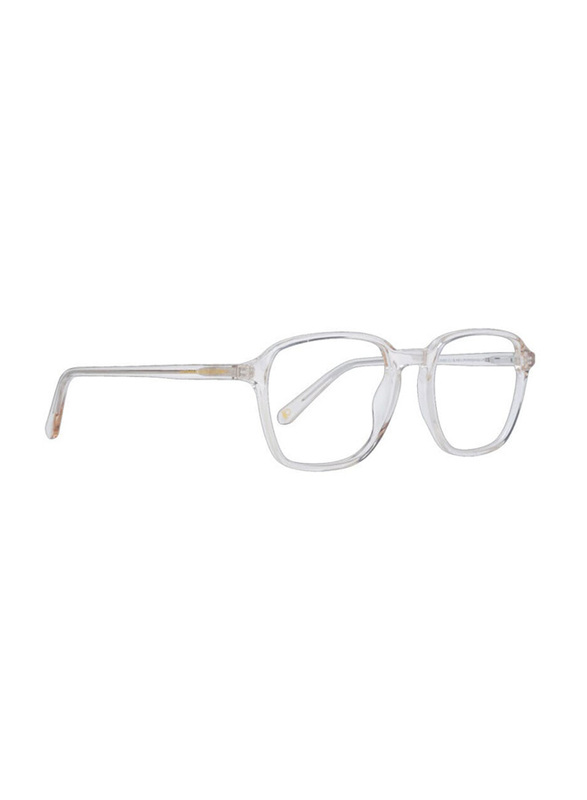 Benetton Full-Rim Rectangle Clear Eyewear Frames For Men, Mirrored Clear Lens, BEO1049 132