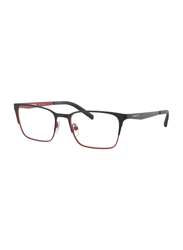 Arnette Full-Rim Rectangle Matte Black/Red Frame For Men, AN6124 719, 57/18/145