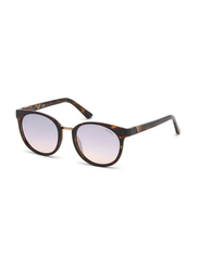 Guess Full-Rim Round Tortoise Sunglasses for Women, Brown Lens, GU7601 52U, 52/20/145