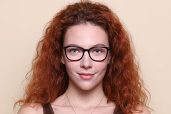Tommy Hilfiger Full-Rim Square Havana Eyewear Frames For Women, Mirrored Clear Lens, TH1708 PHW, 53/17/140