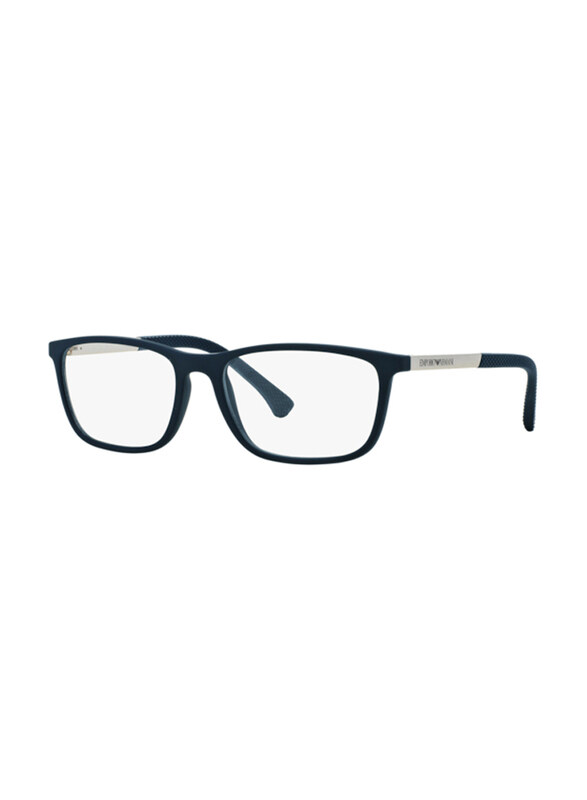 Emporio Armani Full-Rim Rectangle Blue Frame for Men, EA3069 5474, 55/17/140