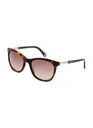 Nine West Full-Rim Square Tortoise Sunglasses for Women, Brown Lens, NW621S 240, 54/19/135