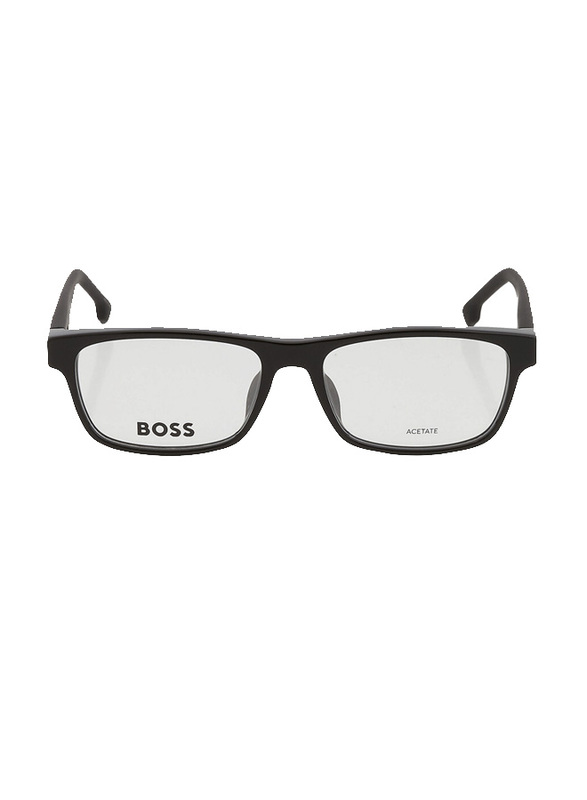Hugo Boss Full-Rim Rectangular Black Frame for Men, 1041 807, 55/17/145
