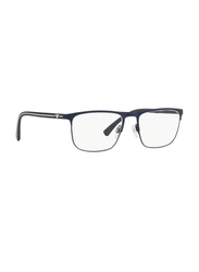 Emporio Armani Full-Rim Rectangle Rubber Blue Frame for Men, EA1079 3092, 55/18/140