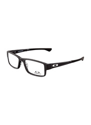 Oakley Full-Rim Rectangle Satin Black Frames for Men, OX8046 1457, 57/18/143