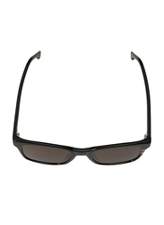 Carrera Polarized Full-Rim Square Black Sunglasses for Women, Grey Lens, 164/S 0807, 51/21/145