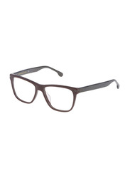 Lozza Full-Rim Square Burgundy Eyeglass Frame for Women, Clear Lens, VL4049 0AR3, 54/16/145