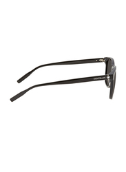 Mont Blanc Full-Rim Square Black Sunglasses for Men, Grey Lens, MB0013S 001, 56/18/150