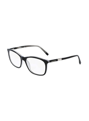 Lacoste Full-Rim Rectangular Black Sunglasses for Men, Transparent Lens, L2885 001, 57/18/145