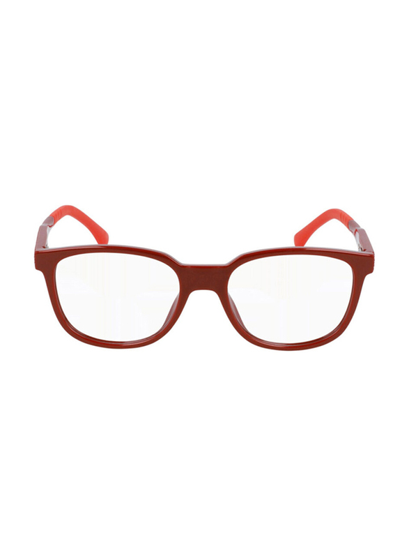 Lacoste Full-Rim Rectangular Red Eyeglass Frames Kids Unisex, Transparent Lens, L3641 503, 48/16/130
