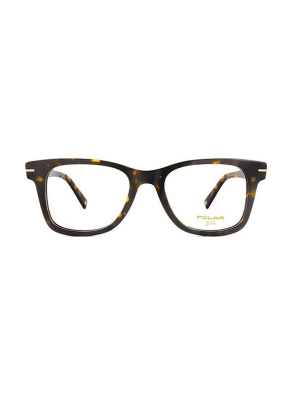 

Polar Full-Rim Square Havana Clip On Frame Unisex, Gold C 54 428, 51/19