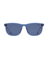 Hugo Boss Full-Rim Square Blue Sunglasses for Men, Blue Lens, HG 1204/S 0PJP 00, 54/20/145