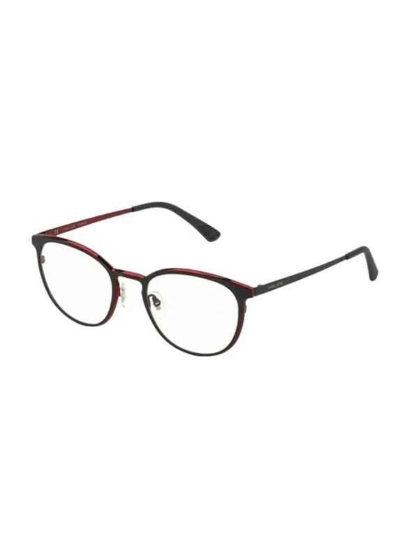 Police Full-Rim Oval Black Red Frames for Men, VPLB58M 08HR, 51/20/145